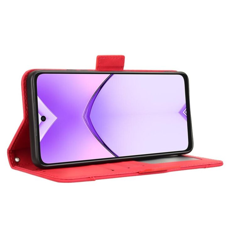 Чехол Deexe Wallet Stand для OPPO A3x / A3 / A40m - Red: фото 3 из 7
