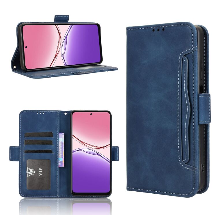 Чохол Deexe Wallet Stand для OPPO A5x - Blue: фото 8 з 14