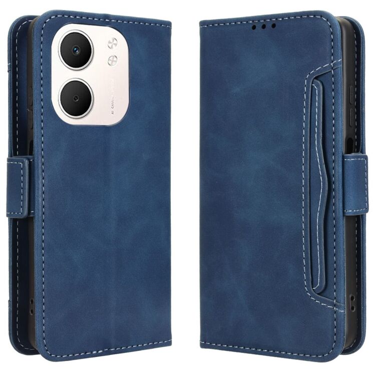 Чохол Deexe Wallet Stand для OPPO A5x - Blue: фото 1 з 14