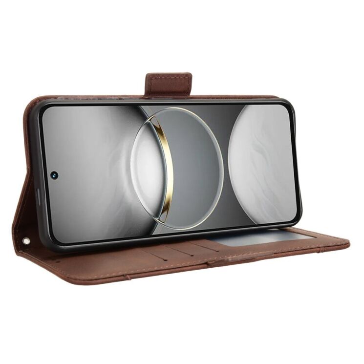 Чехол Deexe Wallet Stand для TECNO Spark 30 Pro - Brown: фото 3 из 8