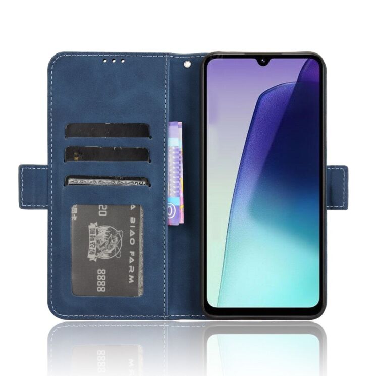 Чехол Deexe Wallet Stand для Xiaomi Redmi 14C / Redmi A4 5G / Poco C75 - Blue: фото 4 из 7