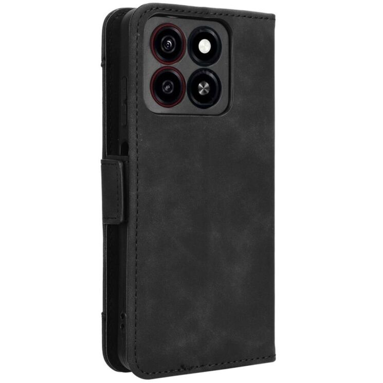 Чехол Deexe Wallet Stand для ZTE Blade A35 / Blade A55 - Black: фото 6 из 7
