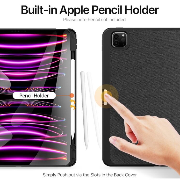Чехол DUX DUCIS Domo Series для Apple iPad Pro 13 (2024) - Black: фото 4 из 12