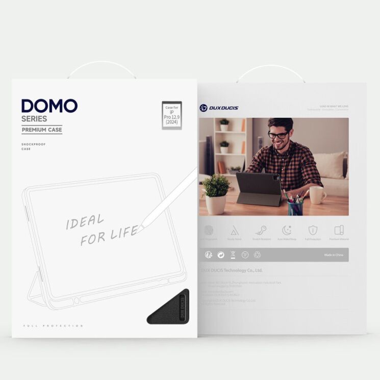 Чехол DUX DUCIS Domo Series для Apple iPad Pro 13 (2024) - Black: фото 12 из 12