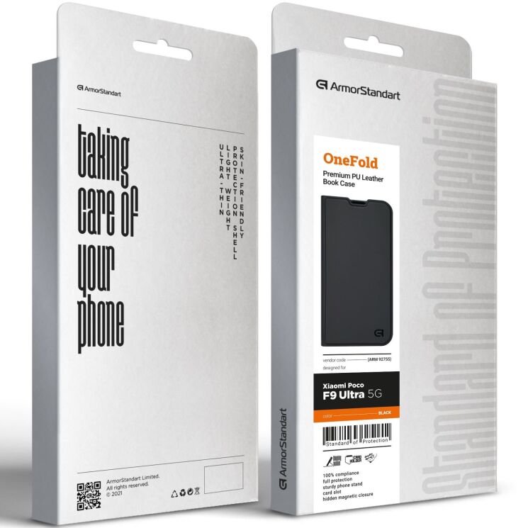 Чохол-книжка ArmorStandart OneFold Case для Xiaomi Poco F9 Ultra - Black (430154B) Чохол-книжка ArmorStandart OneFold Case для Xiaomi Poco F9 Ultra - Black: фото 4 з 7