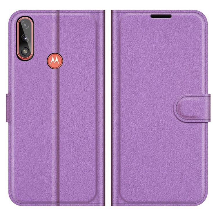 Классический чехол-книжка Deexe Book Type для Motorola Moto E7 Power / Moto E7i / Moto E7i Power - Purple: фото 2 из 7