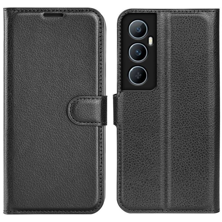 Чехол-книжка Deexe Book Type для Realme C65 - Black: фото 1 из 7