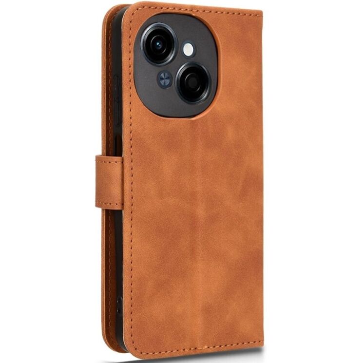 Чехол-книжка Deexe Classic Series для TECNO Spark Go 1 - Brown: фото 6 из 7
