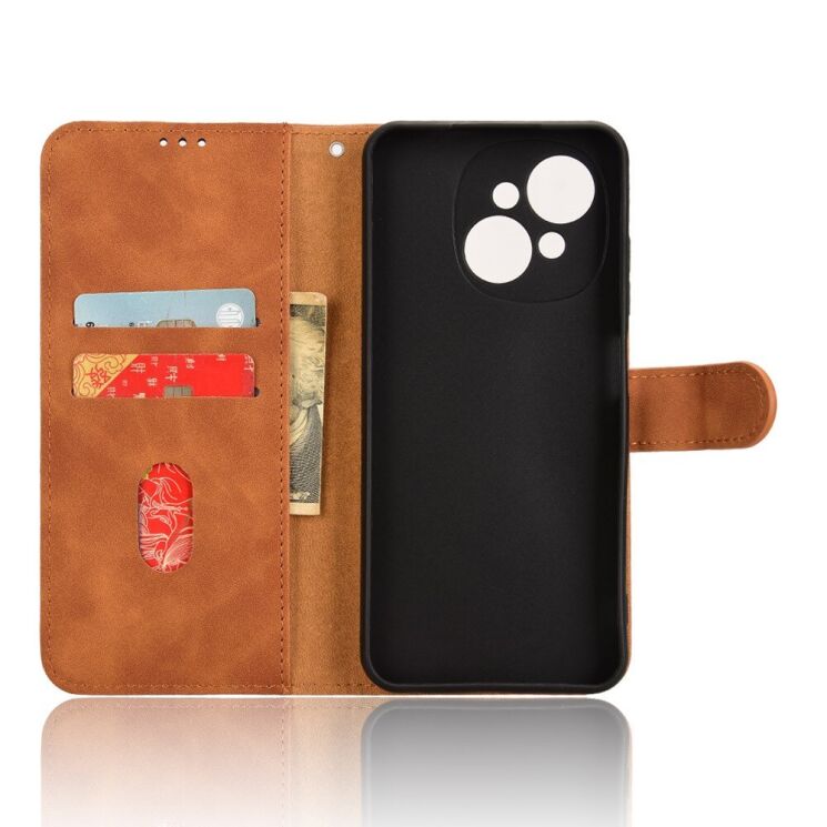 Чехол-книжка Deexe Classic Series для TECNO Spark Go 1 - Brown: фото 4 из 7
