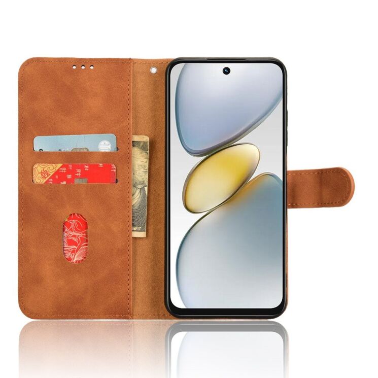Чехол-книжка Deexe Classic Series для TECNO Spark Go 1 - Brown: фото 2 из 7