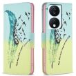 Чехол-книжка Deexe Color Wallet для Honor X7b - Feather and Birds (347209I)