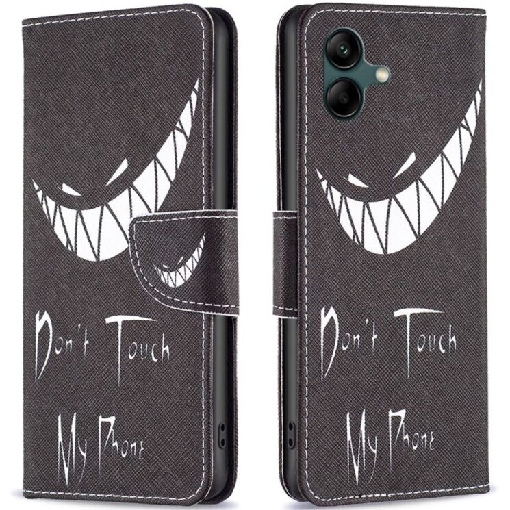 Чехол-книжка Deexe Color Wallet для Samsung Galaxy A05 (A055) - Don't Touch My Phone: фото 1 из 8
