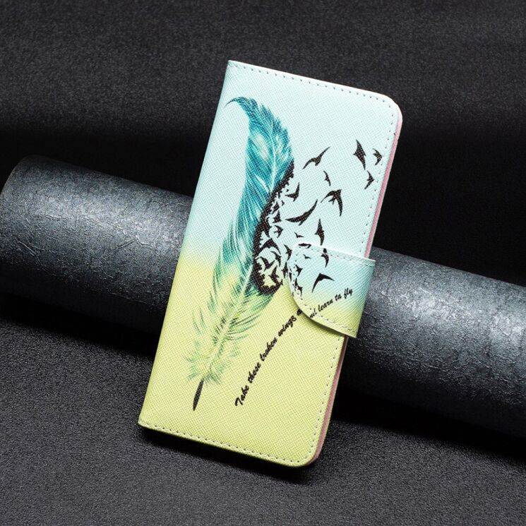 Чехол-книжка Deexe Color Wallet для Samsung Galaxy A16 (A165) - Feather and Birds: фото 4 из 7