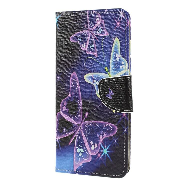 Чехол с рисунком Deexe Color Wallet для Sony Xperia 1 - Beautiful Butterfly: фото 4 из 5