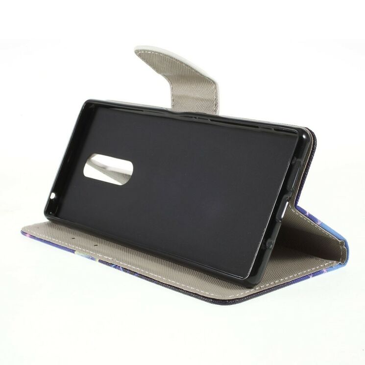 Чехол с рисунком Deexe Color Wallet для Sony Xperia 1 - Beautiful Butterfly: фото 2 из 5