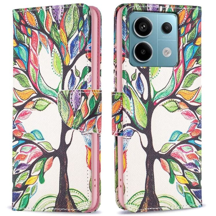 Чехол-книжка Deexe Color Wallet для Xiaomi Redmi Note 13 Pro 4G / Poco M6 Pro - Life Tree: фото 1 из 6