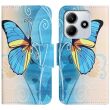 Чохол-книжка Deexe Color Wallet для Xiaomi Redmi Note 14 4G - Butterfly (373466H)