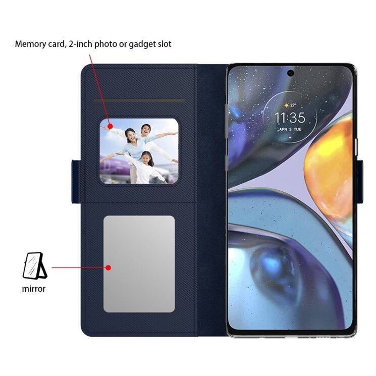 Чехол-книжка Deexe Eclipse Wallet для Motorola Edge 50 Fusion - Black: фото 5 из 10