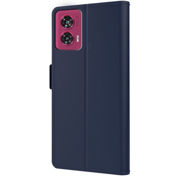 Чехол-книжка Deexe Eclipse Wallet для Motorola Edge 50 Fusion - Blue: фото 4 из 10
