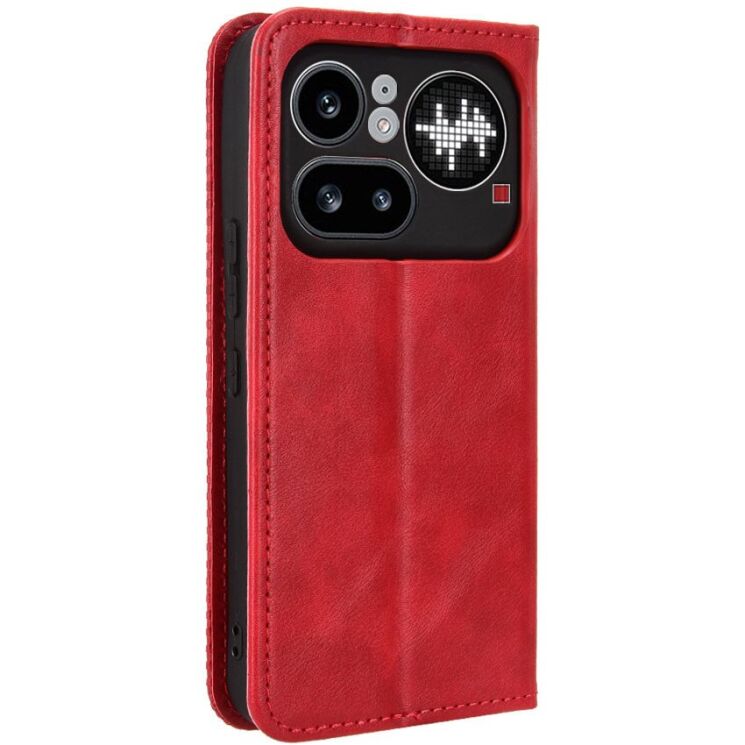 Чехол-книжка Deexe Retro Style для Nothing Phone (4a) Pro - Red (411405R) Чехол-книжка Deexe Retro Style для Nothing Phone (4a) Pro - Red: фото 8 из 19