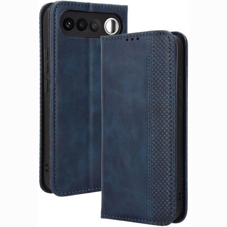Чохол-книжка Deexe Retro Style для Realme 16 - Blue: фото 1 з 19