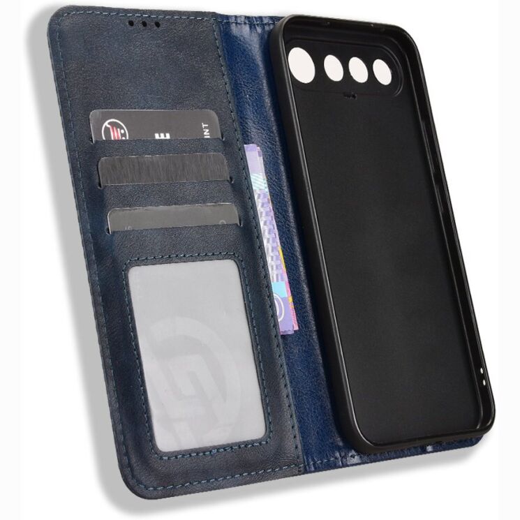 Чохол-книжка Deexe Retro Style для Realme 16 - Blue: фото 5 з 19
