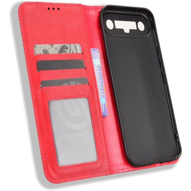 Чехол-книжка Deexe Retro Style для TECNO Camon Slim - Red: фото 3 из 17