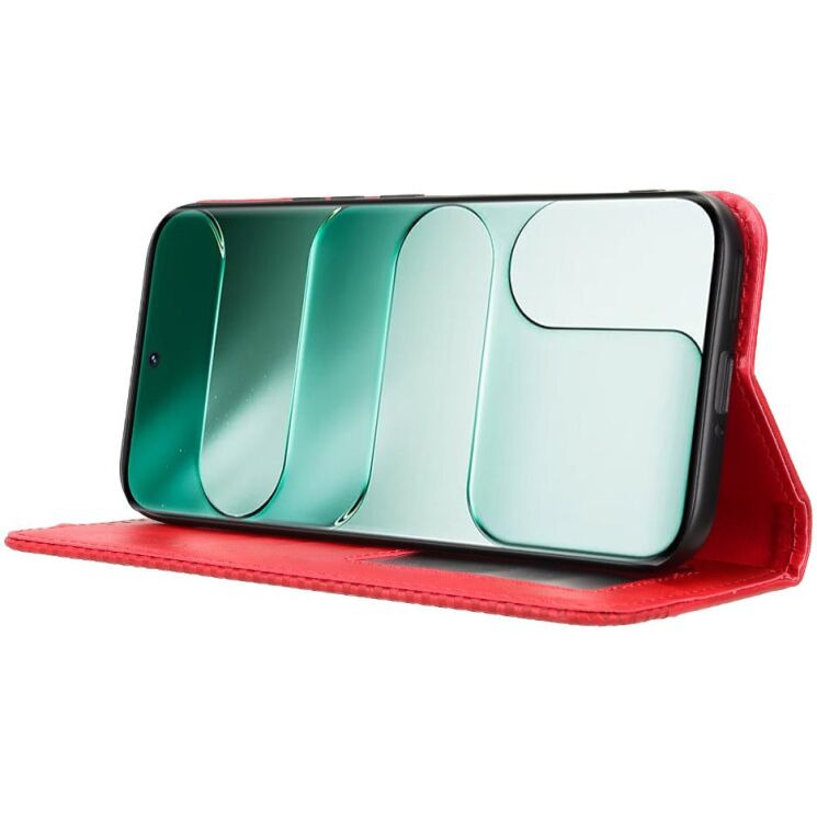 Чехол-книжка Deexe Retro Style для TECNO Camon Slim - Red: фото 5 из 17