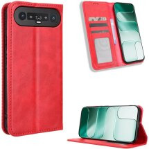 Чехол-книжка Deexe Retro Style для TECNO Camon Slim - Red: фото 1 из 17