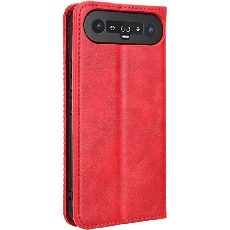 Чехол-книжка Deexe Retro Style для TECNO Camon Slim - Red: фото 6 из 17