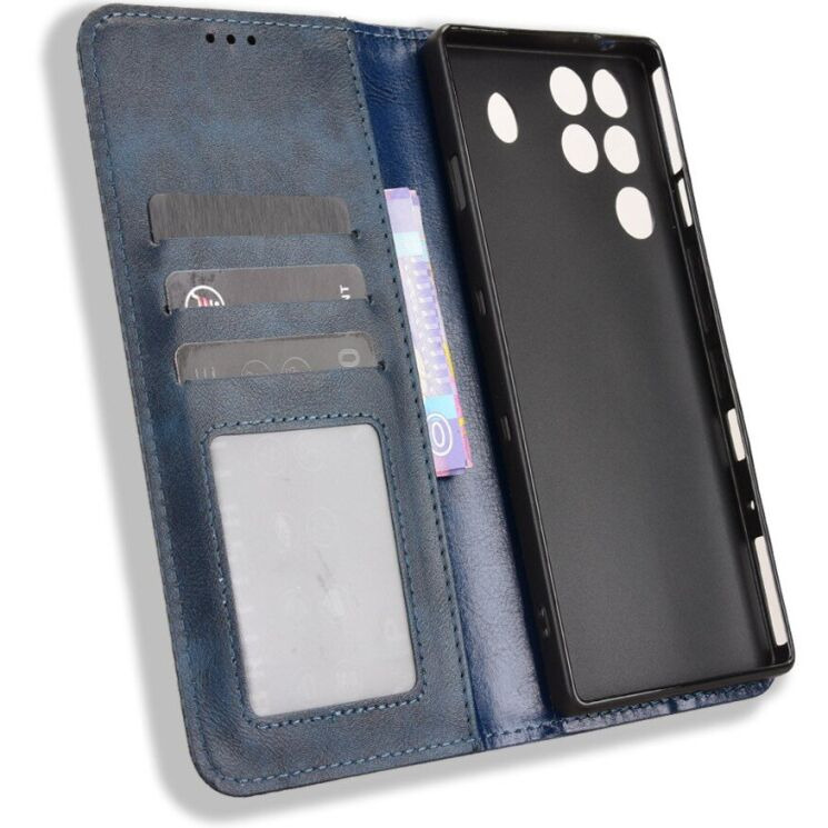 Чохол-книжка Deexe Retro Style для ZTE Nubia Red Magic 11 Pro - Blue (412206L) Чохол-книжка Deexe Retro Style для ZTE Nubia Red Magic 11 Pro - Blue: фото 4 з 17