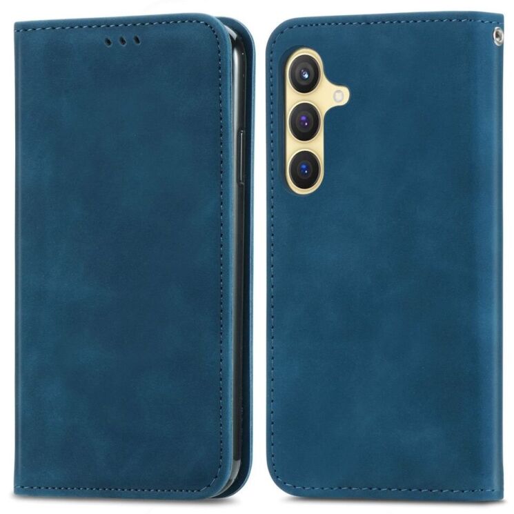 Чехол-книжка Deexe Wallet Case для Samsung Galaxy S25 (S931) - Dark Blue: фото 2 из 8