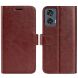 Чехол-книжка Deexe Wallet Style для Motorola Edge 50 Fusion - Brown (354219Z). Фото 1 из 7