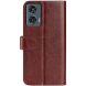 Чехол-книжка Deexe Wallet Style для Motorola Edge 50 Fusion - Brown (354219Z). Фото 5 из 7