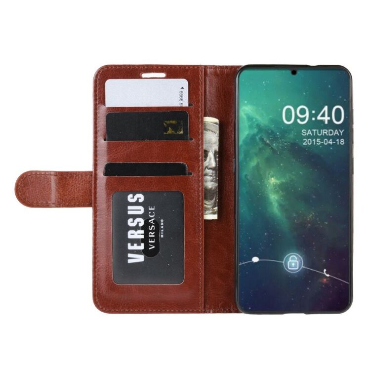 Класичний чохол-книжка Deexe Wallet Style для Nokia 6.2 - Brown: фото 7 з 8