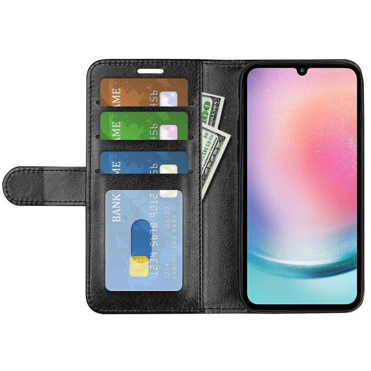 Чехол-книжка Deexe Wallet Style для Samsung Galaxy A25 (A256) - Black: фото 2 из 7