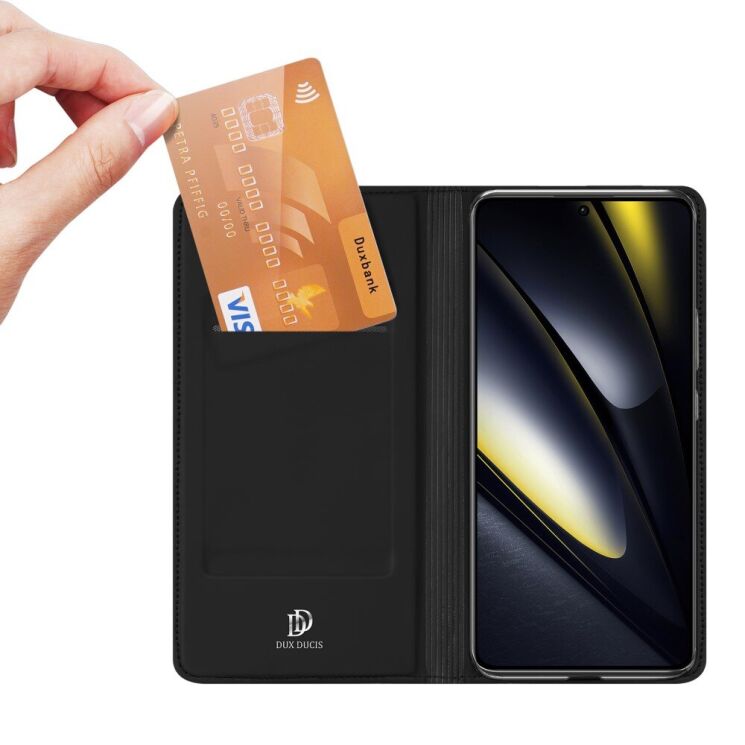 Чохол-книжка DUX DUCIS Skin Pro для Xiaomi Poco F6 - Blue: фото 5 з 10
