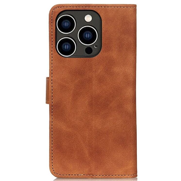 Чехол-книжка KHAZNEH Retro Wallet для Apple iPhone 15 Pro Max - Brown: фото 7 из 9