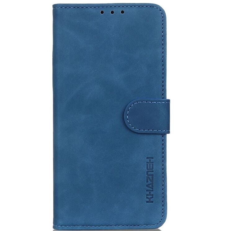Чехол-книжка KHAZNEH Retro Wallet для Motorola Edge 50 - Blue: фото 4 из 8