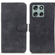 Чохол-книжка KHAZNEH Retro Wallet для Motorola Moto G86 - Black (383324B)