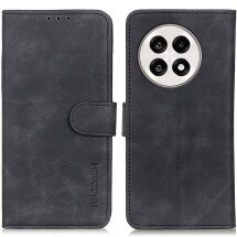 Чехол-книжка KHAZNEH Retro Wallet для OnePlus 13R / Ace 5 / Ace 5 Pro - Black: фото 1 из 8
