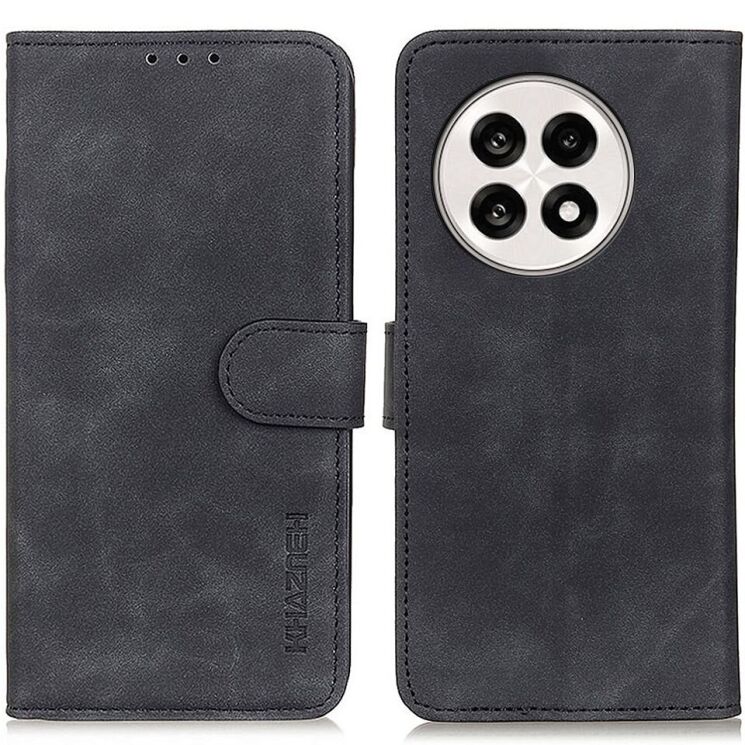 Чехол-книжка KHAZNEH Retro Wallet для OnePlus 13R / Ace 5 / Ace 5 Pro - Black: фото 1 из 8