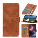 Чехол-книжка KHAZNEH Retro Wallet для Samsung Galaxy S22 Ultra - Brown (289904Z). Фото 1 из 10
