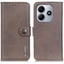 Чехол-книжка KHAZNEH Wallet Cover для Xiaomi Redmi Note 14 4G - Khaki: фото 1 из 7