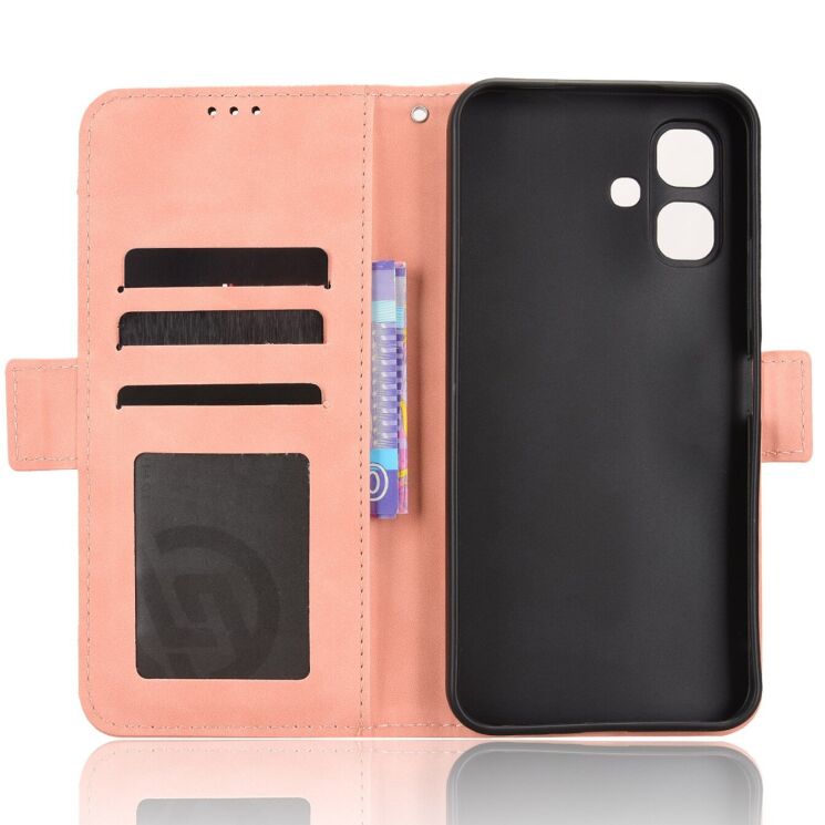 Чехол-книжка с карманами Deexe Wallet Stand для Infinix Smart 20 - Pink (411201P) Чехол-книжка с карманами Deexe Wallet Stand для Infinix Smart 20 - Pink: фото 3 из 15