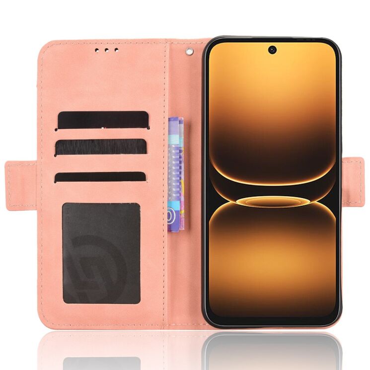 Чехол-книжка с карманами Deexe Wallet Stand для Infinix Smart 20 - Pink (411201P) Чехол-книжка с карманами Deexe Wallet Stand для Infinix Smart 20 - Pink: фото 4 из 15