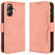 Чехол-книжка с карманами Deexe Wallet Stand для Infinix Smart 20 - Pink: фото 1 из 15