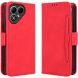Чехол-книжка с карманами Deexe Wallet Stand для TECNO Pova 8 - Red (432304R). Фото 1 из 17