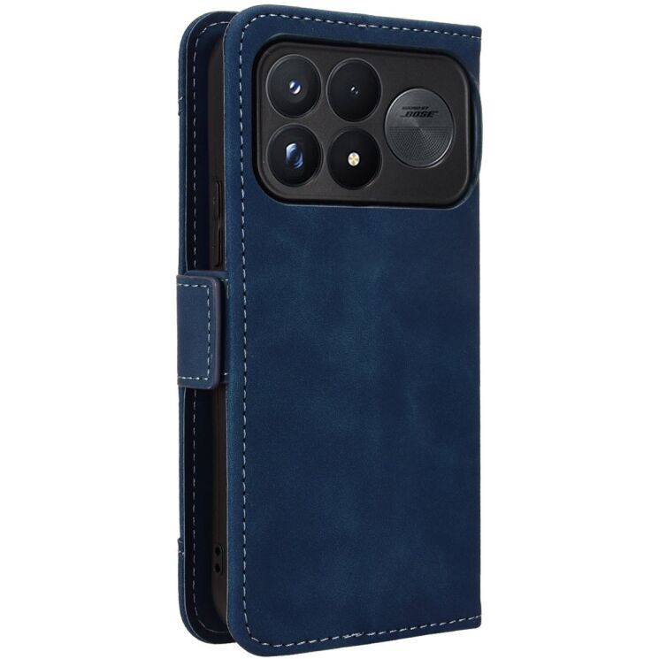 Чохол-книжка з кишеньками Deexe Wallet Stand для Xiaomi Poco F9 Ultra - Blue: фото 7 з 17