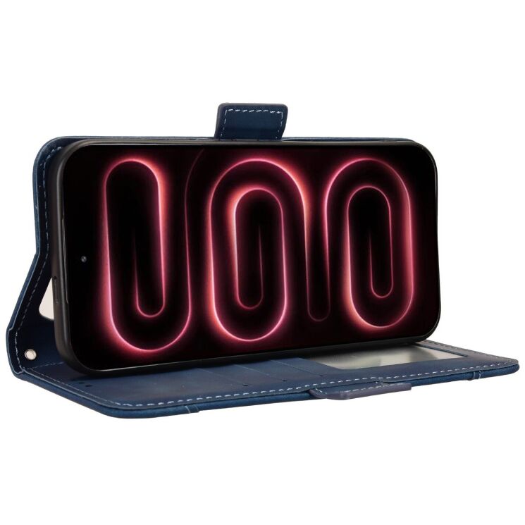Чохол-книжка з кишеньками Deexe Wallet Stand для Xiaomi Poco F9 Ultra - Blue: фото 6 з 17